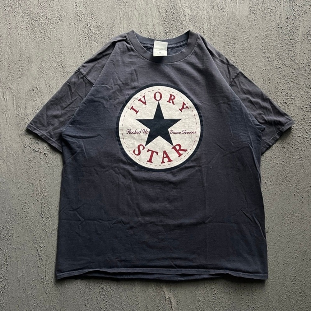 Vintage Ivory Star‎ Shirt XL Grey 1990 Band Tour